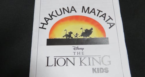 The Lion King Kids presented by the Middle School Choir
