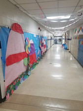 Sophomore hallway:  Lollipop Woods